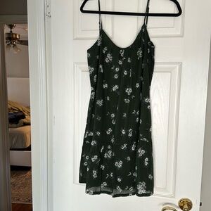 NWT current/elliott green floral dress size 1
